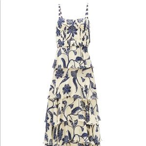 ISO: Johanna Ortiz Cat Goddess tiered floral-print silk-blend dress